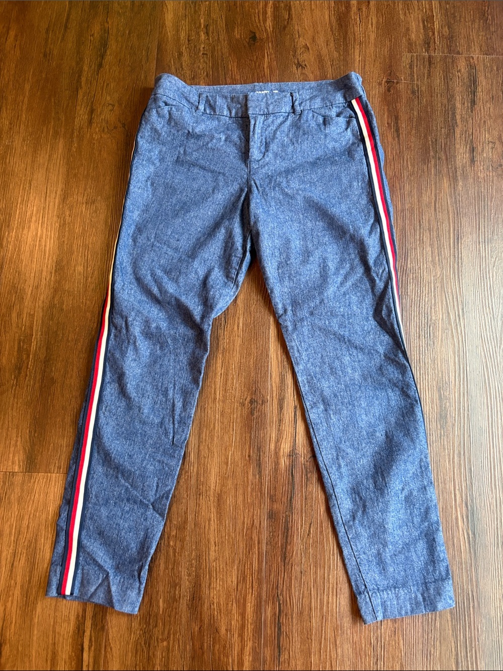 Old Navy Dark Blue Pixie Ankle Pants, Americana side striping